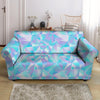 Geometric Holographic Loveseat Cover-grizzshop