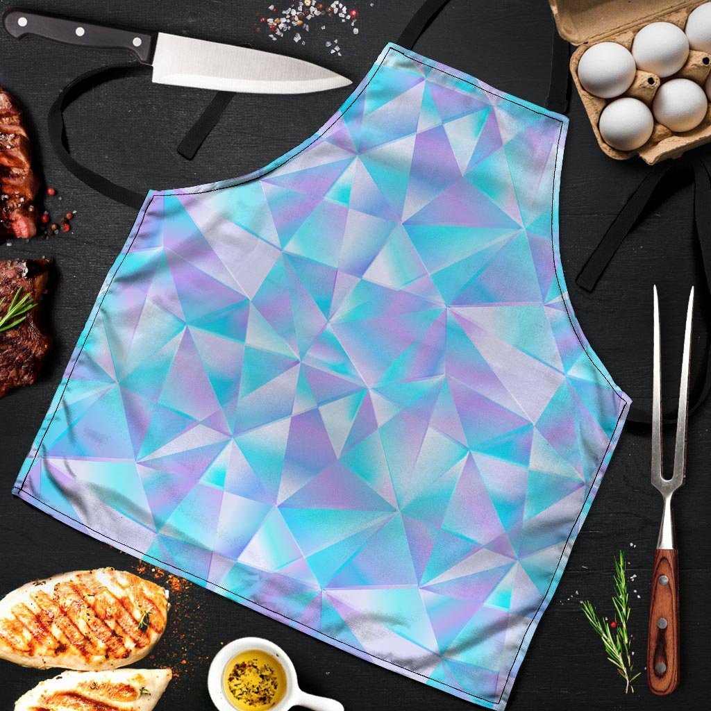 Geometric Holographic Men's Apron-grizzshop