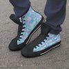 Geometric Holographic Men's High Top Shoes-grizzshop