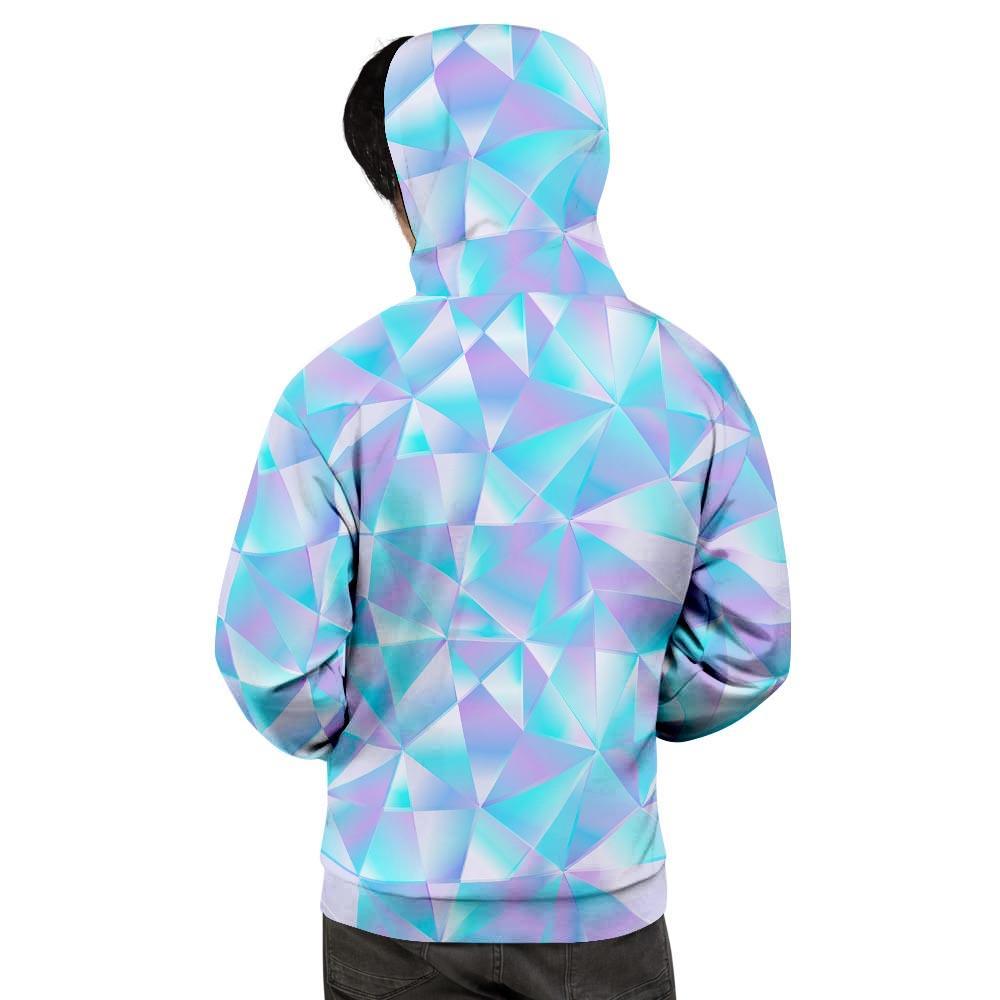 Geometric Holographic Men's Hoodie-grizzshop