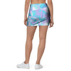 Geometric Holographic Mini Skirt-grizzshop