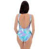 Geometric Holographic One Piece Swimsuite-grizzshop