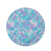 Geometric Holographic Round Rug-grizzshop