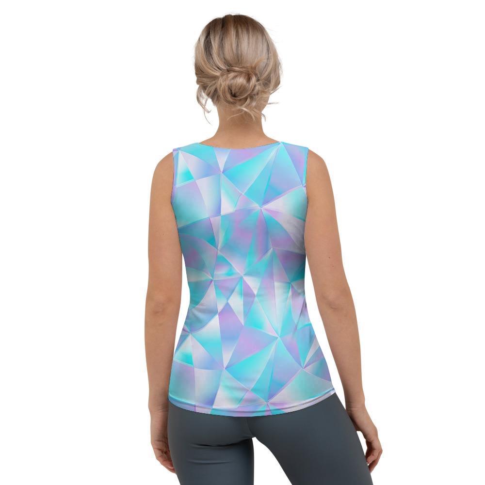 Geometric Holographic Women's Tank Top-grizzshop