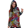 Geometric Hoodie Dress-grizzshop