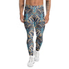 Geometric Indian Ornamental Print Pattern Men's Leggings-grizzshop