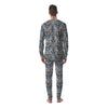 Geometric Indian Ornamental Print Pattern Men's Pajamas-grizzshop