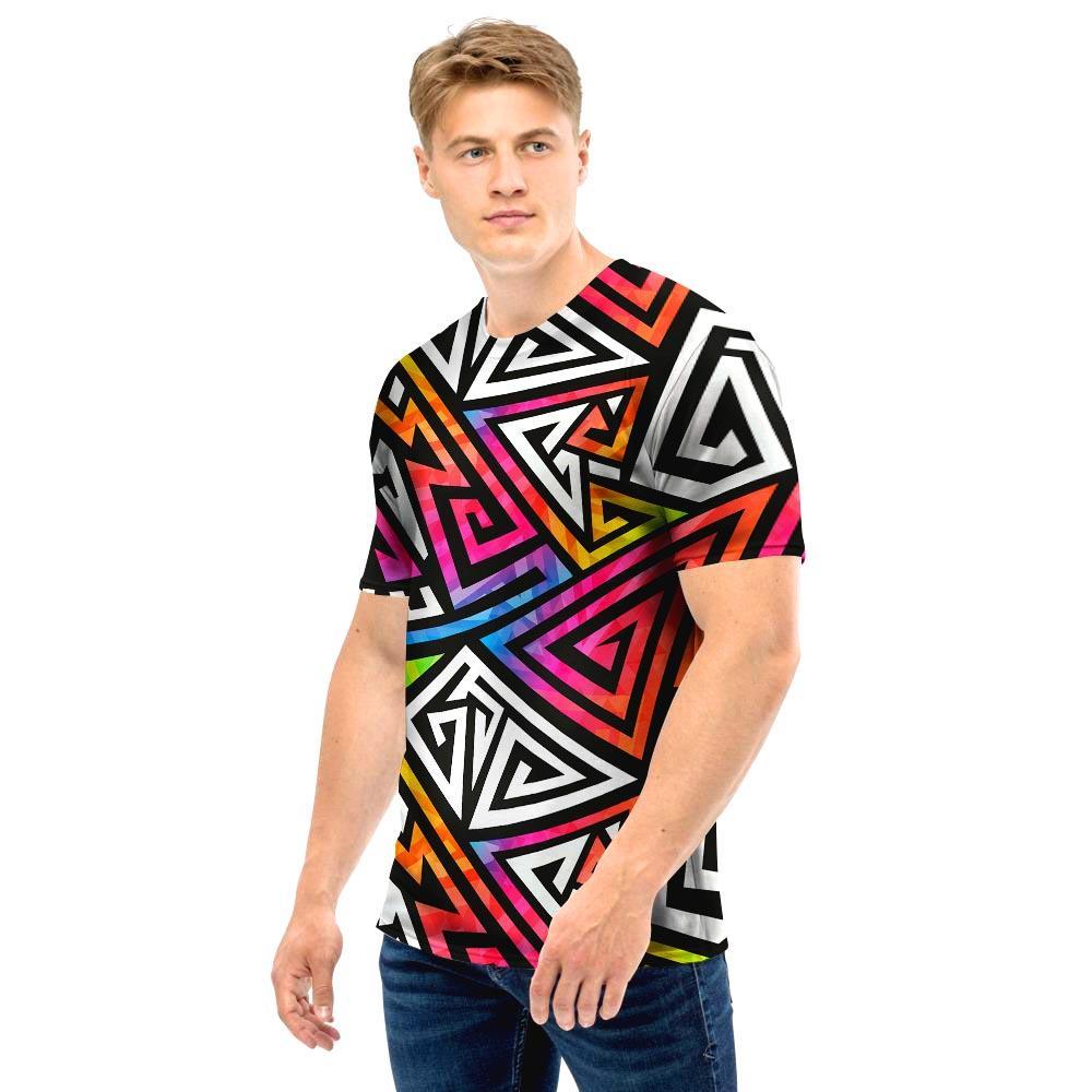 Geometric Men T Shirt-grizzshop