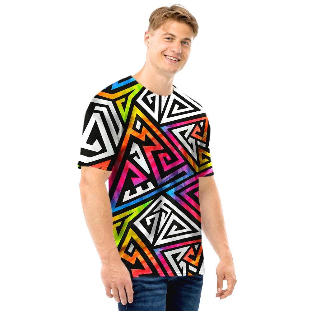 Geometric Men T Shirt-grizzshop