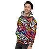 Geometric Men's Hoodie-grizzshop