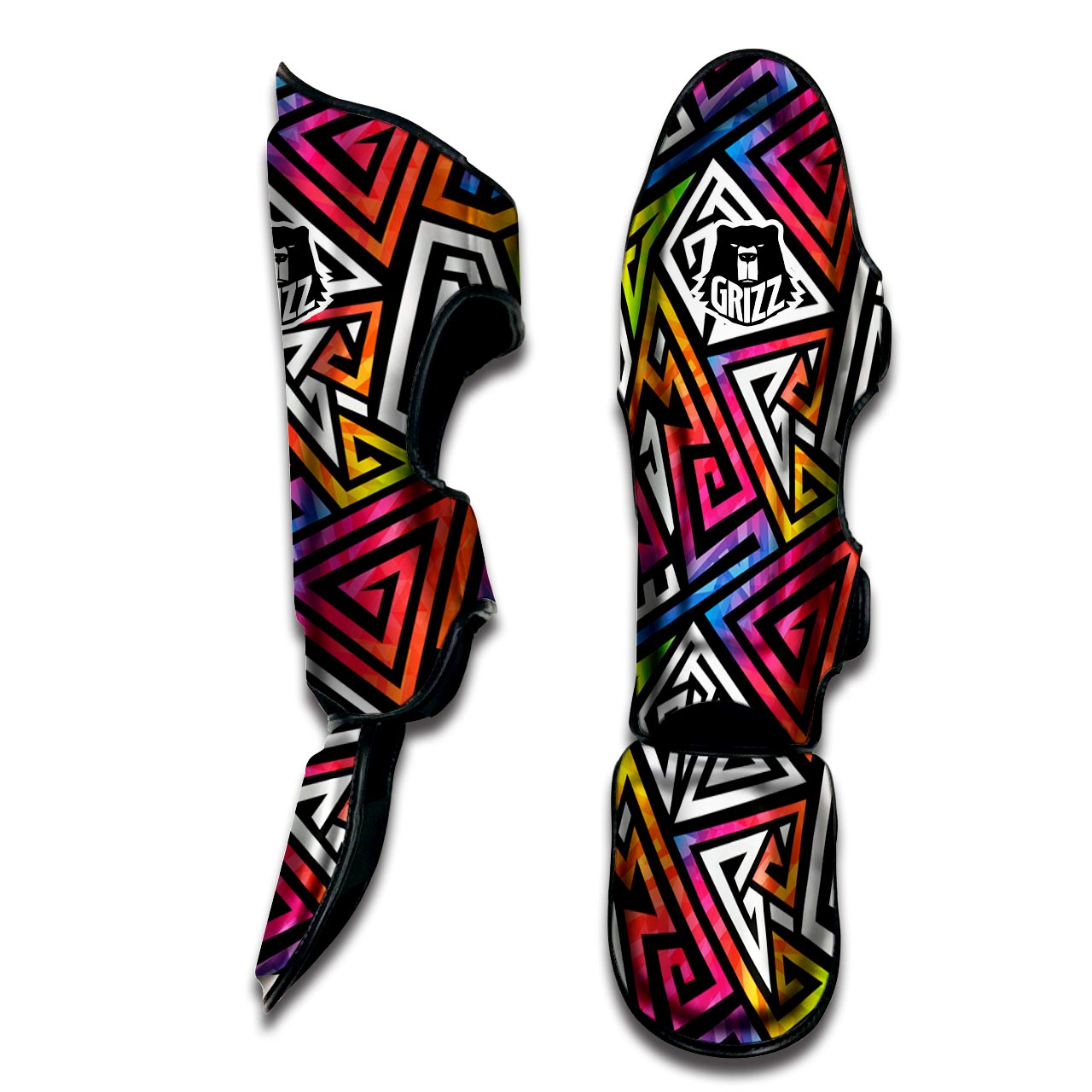 Geometric Muay Thai Shin Guard-grizzshop