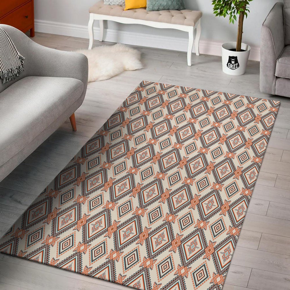 Geometric Native American Print Pattern Floor Mat-grizzshop