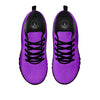 Geometric Polygonal Purple Print Black Sneaker-grizzshop