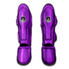 Geometric Polygonal Purple Print Muay Thai Shin Guards-grizzshop