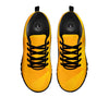 Geometric Polygonal Yellow Print Black Sneaker-grizzshop