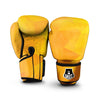 Geometric Polygonal Yellow Print Boxing Gloves-grizzshop