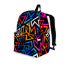 Geometric Print Backpack-grizzshop