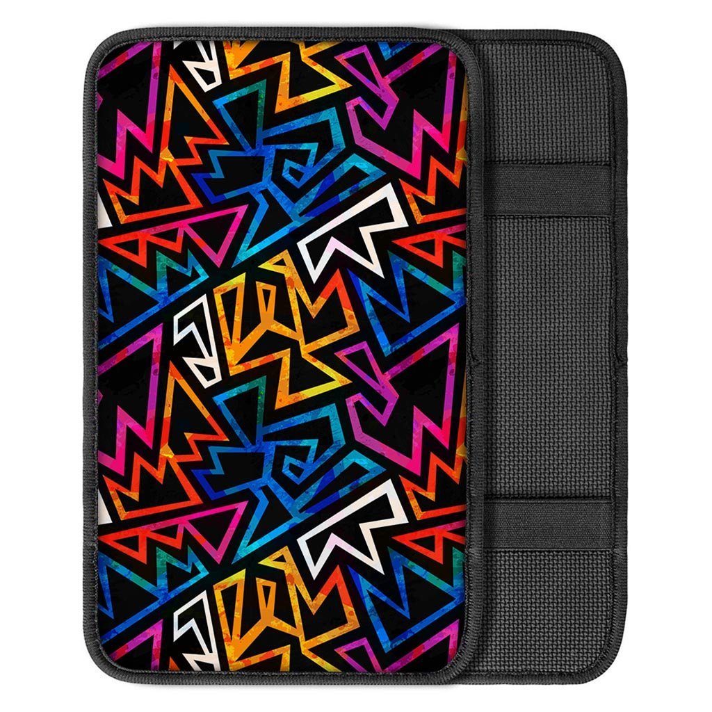 Geometric Print Car Console Cover-grizzshop