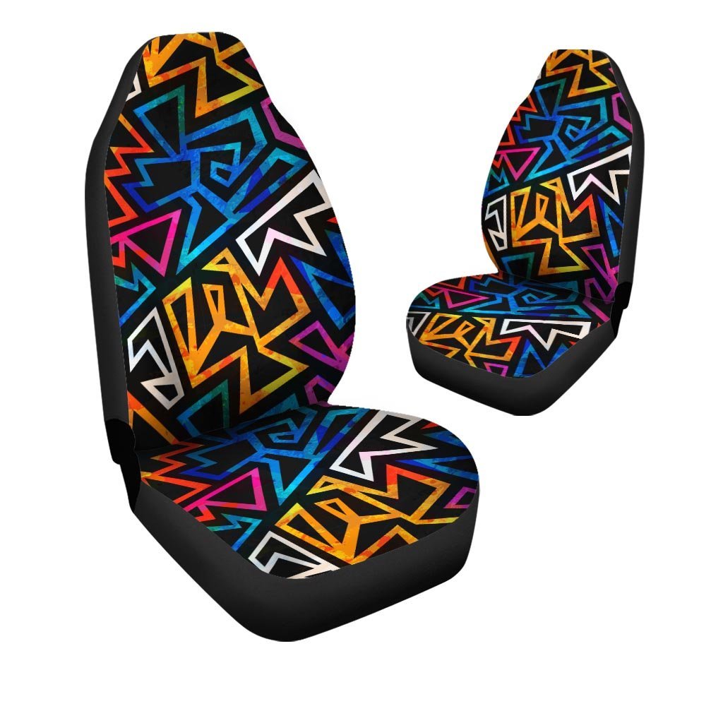 Geometric Print Car Seat Covers-grizzshop