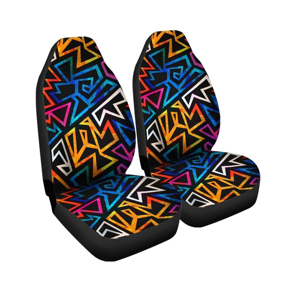 Geometric Print Car Seat Covers-grizzshop