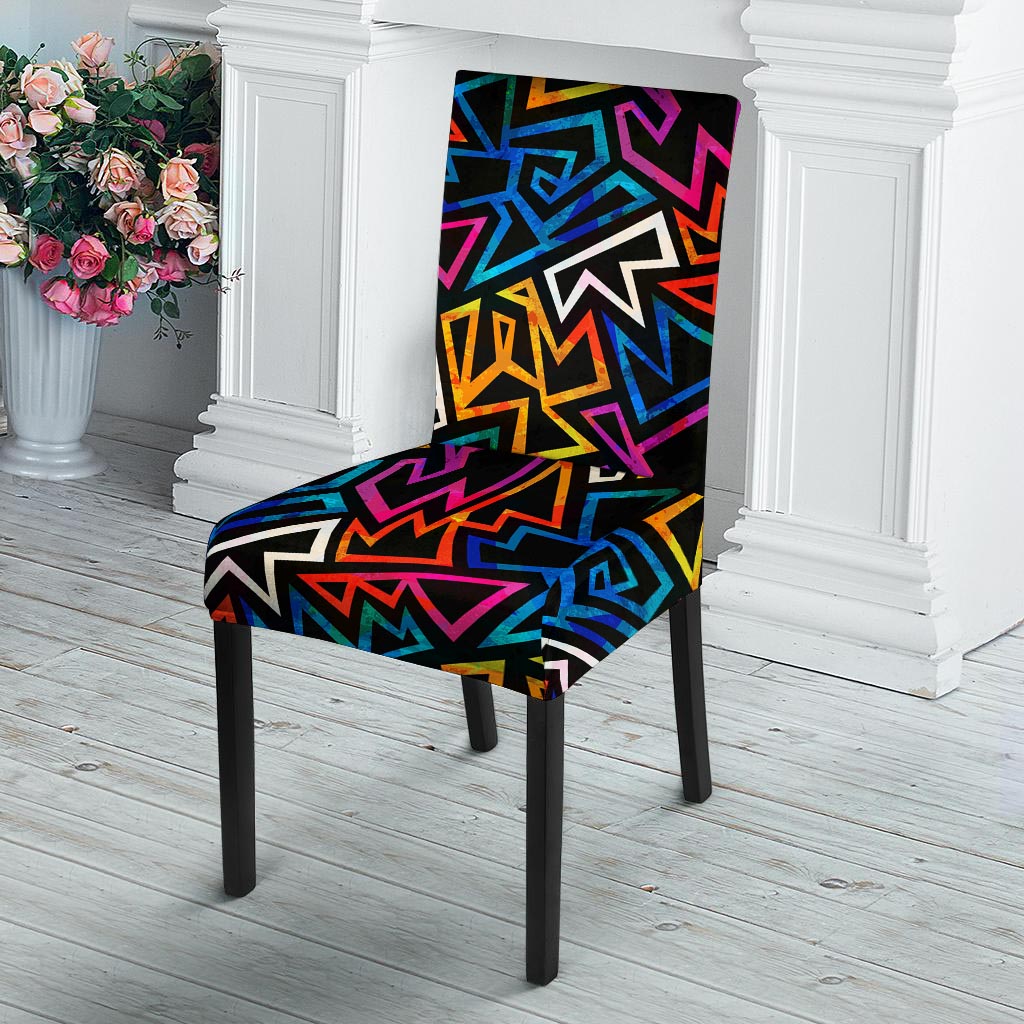 Geometric Print Chair Cover-grizzshop