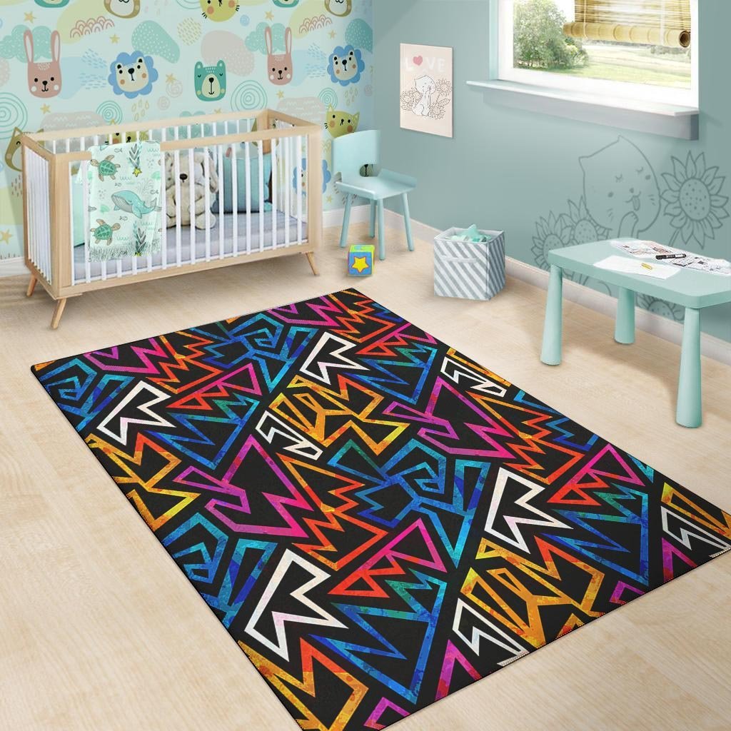 Geometric Print Floor Mat-grizzshop