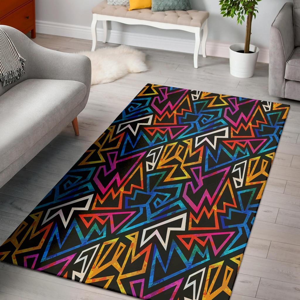 Geometric Print Floor Mat-grizzshop