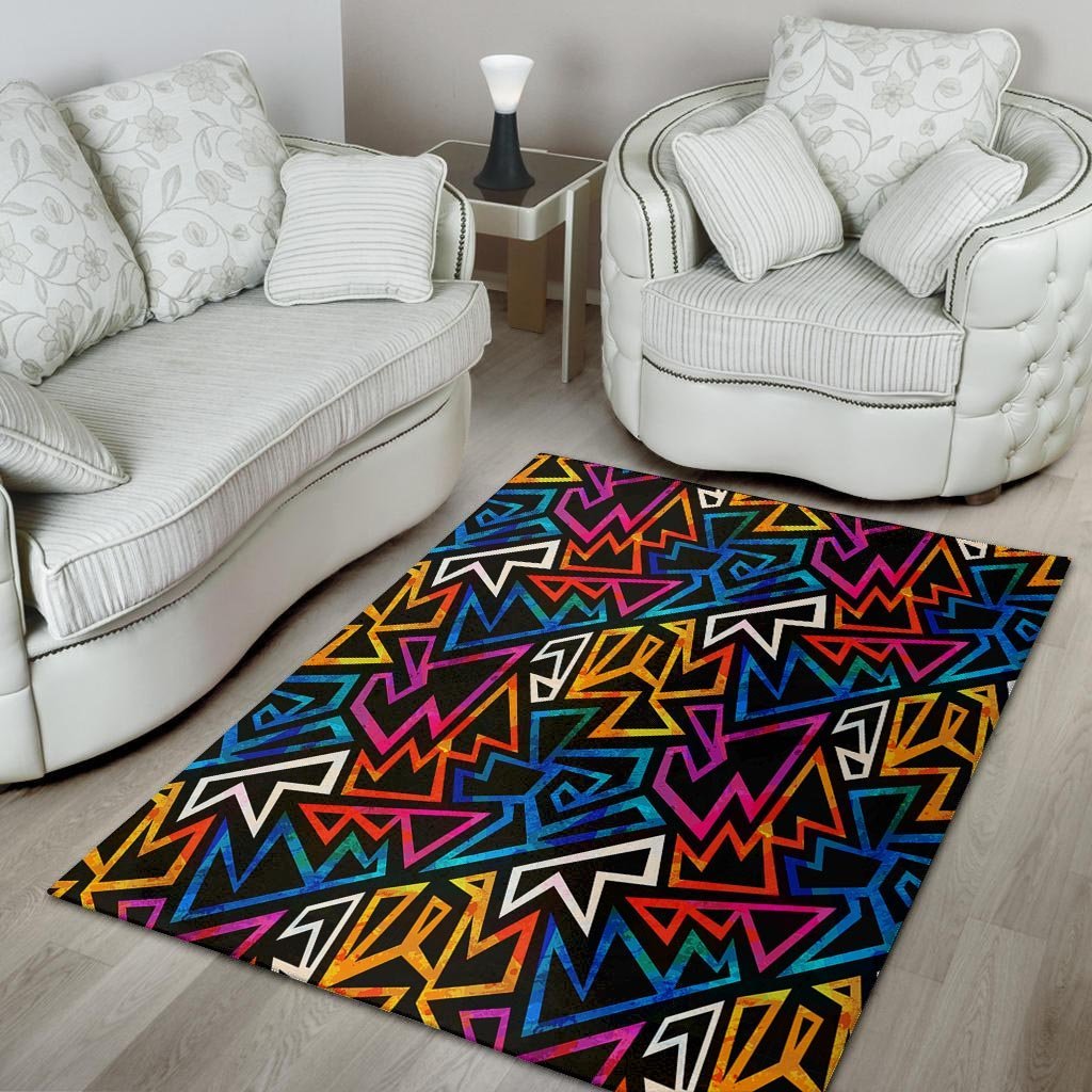 Geometric Print Floor Mat-grizzshop