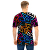 Geometric Print Men T Shirt-grizzshop