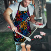 Geometric Print Men's Apron-grizzshop