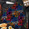 Geometric Print Men's Apron-grizzshop