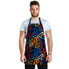 Geometric Print Men's Apron-grizzshop