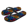 Geometric Print Men's Flip Flops-grizzshop