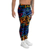 Geometric Print Men's Leggings-grizzshop