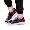 Geometric Print Men's Sneakers-grizzshop