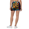 Geometric Print Mini Skirt-grizzshop