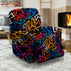 Geometric Print Recliner Cover-grizzshop