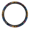 Geometric Print Steering Wheel Cover-grizzshop