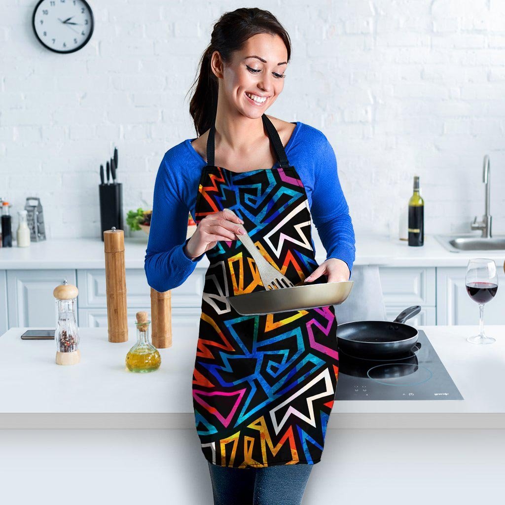 Geometric Print Women's Apron-grizzshop