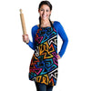 Geometric Print Women's Apron-grizzshop