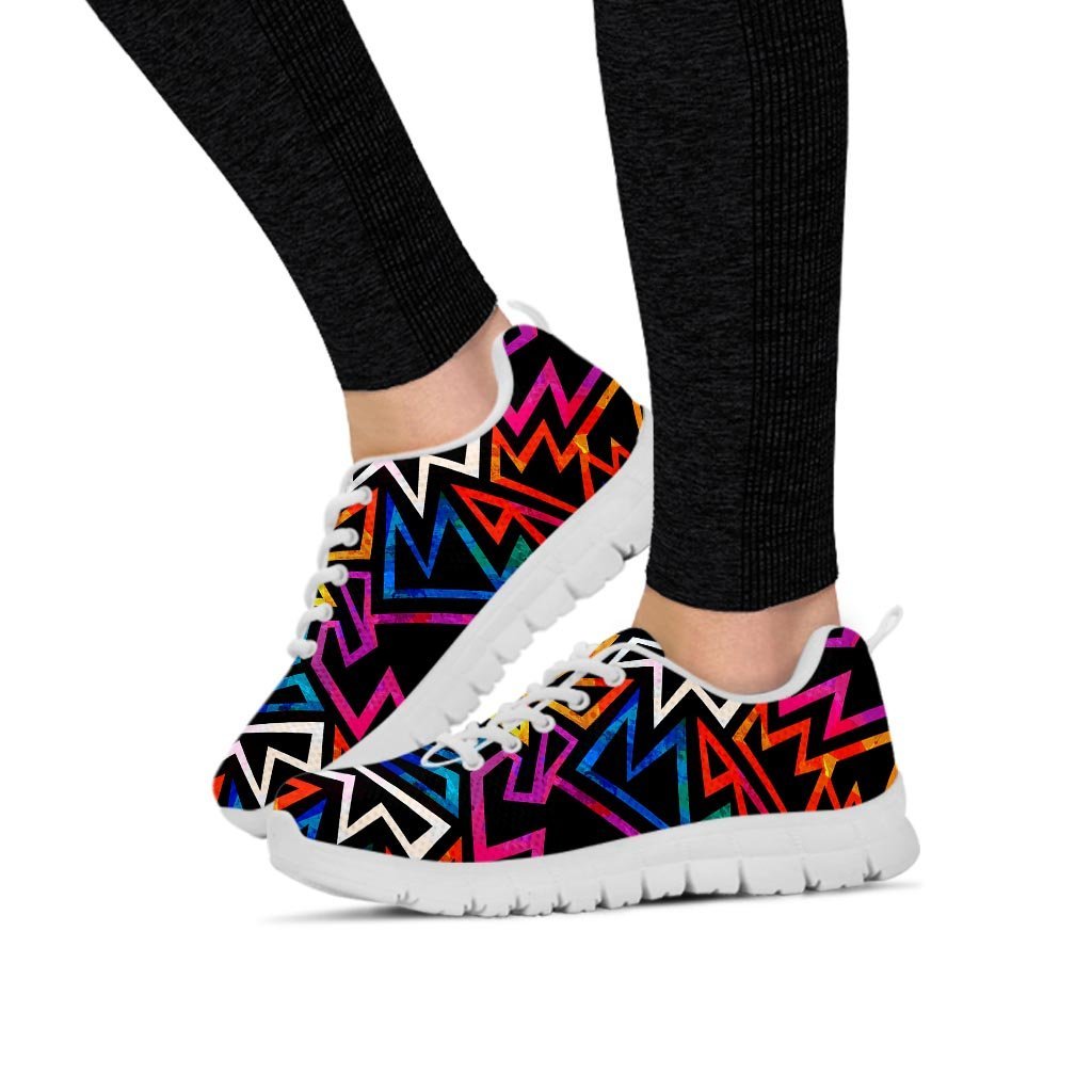 Geometric Print Women's Sneakers-grizzshop