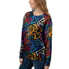 Geometric Print Women's Sweatshirt-grizzshop