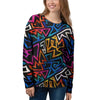 Geometric Print Women's Sweatshirt-grizzshop