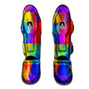 Geometric Rainbow Polygonal Print Muay Thai Shin Guards-grizzshop