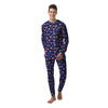 Geometric Shapes Neon Print Pattern Men's Pajamas-grizzshop