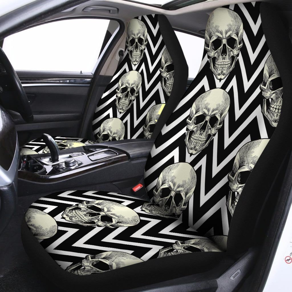 Geometric Skull Car Seat Covers-grizzshop