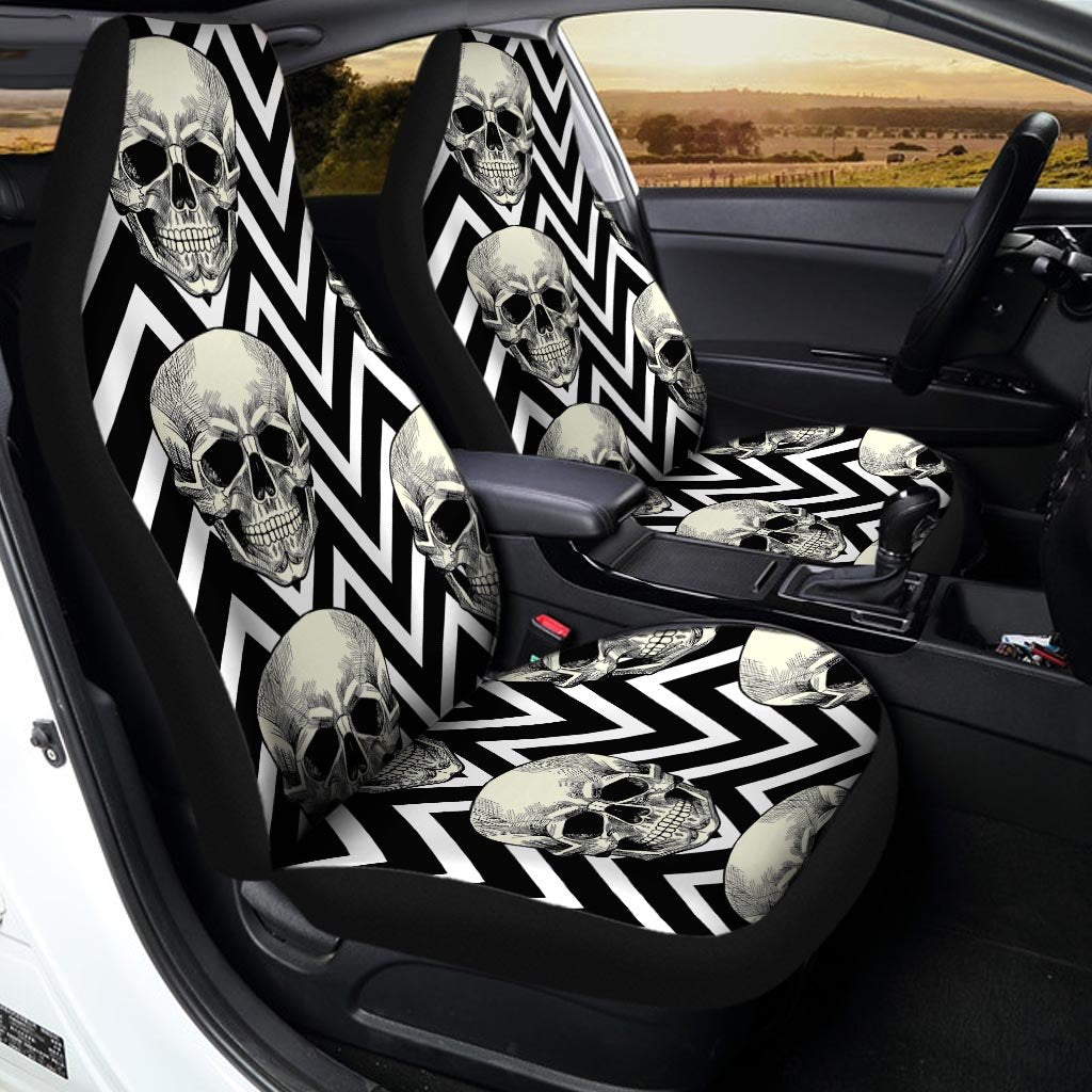 Geometric Skull Car Seat Covers-grizzshop