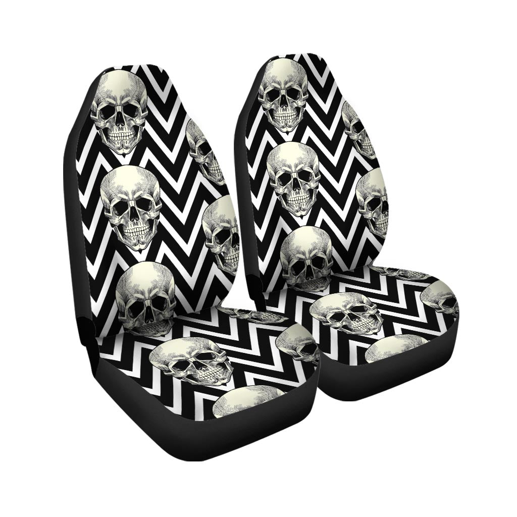 Geometric Skull Car Seat Covers-grizzshop