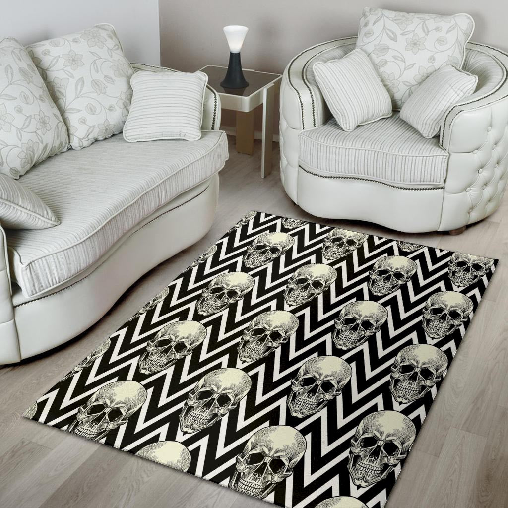 Geometric Skull Floor Mat-grizzshop