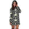 Geometric Skull Hoodie Dress-grizzshop